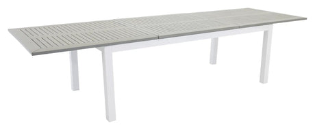 Albany Havebord 224/324x100, Hvid/Grå Aintwood