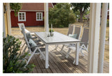 Albany Havebord 224/324x100, Hvid/Grå Aintwood