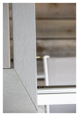 Albany Havebord 224/324x100, Hvid/Grå Aintwood