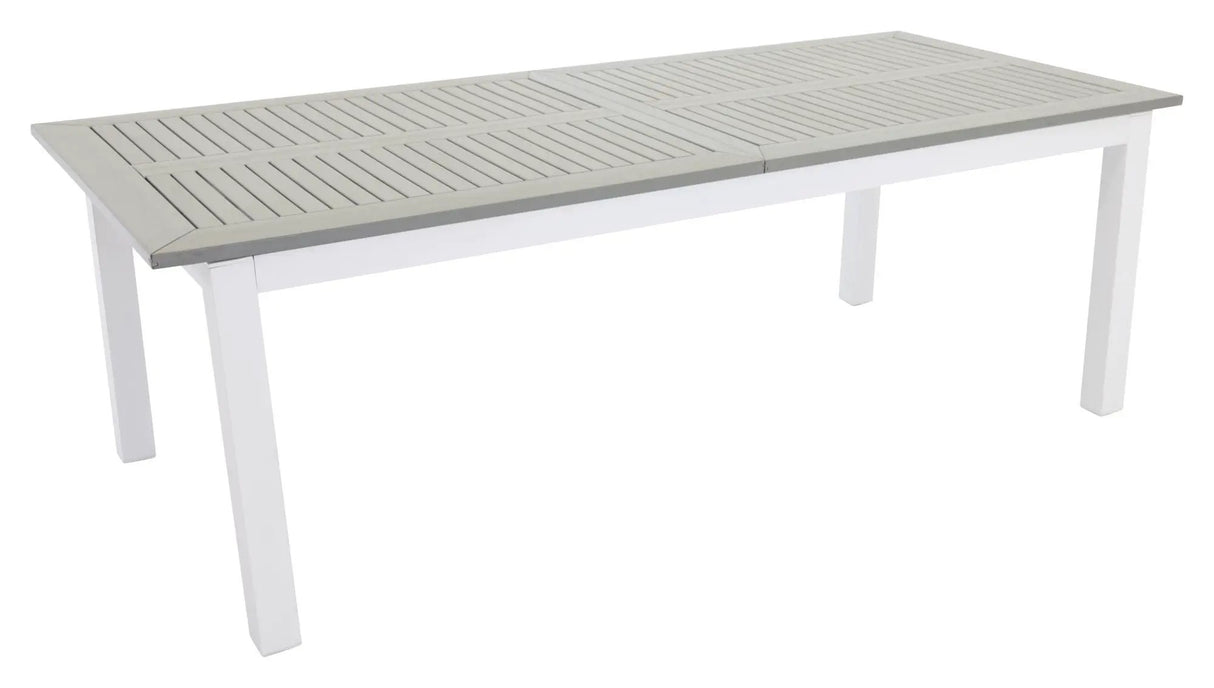 Albany Havebord 224/324x100, Hvid/Grå Aintwood