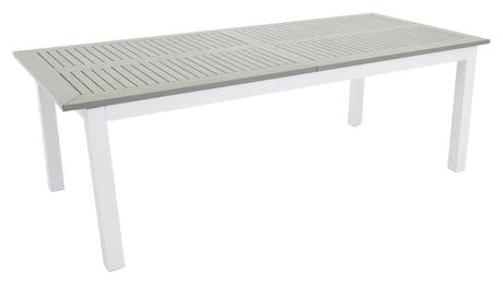 Albany Havebord 224/324x100, Hvid/Grå Aintwood