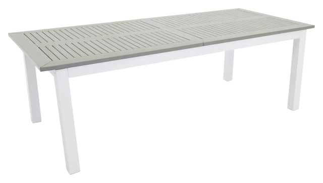 Albany Havebord 224/324x100, Hvid/Grå Aintwood