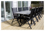 Albany Havebord 224/324x100, Sort/Grå Aintwood
