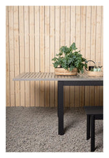 Albany Havebord 224/324x100, Sort/Grå Aintwood