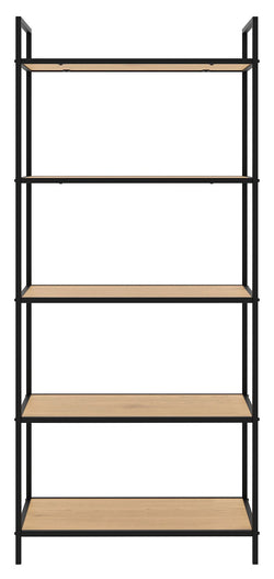 Altino, reol 156cm - sort/eg - UNOLIVING.COM