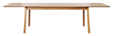 Bari, spisebord 190/290 cm - mørk eg - UNOLIVING.COM
