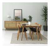 Barrali Spisebord, Natur eg, 90x190