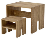 Bas Taburet, Brun, Eg - UNOLIVING.COM