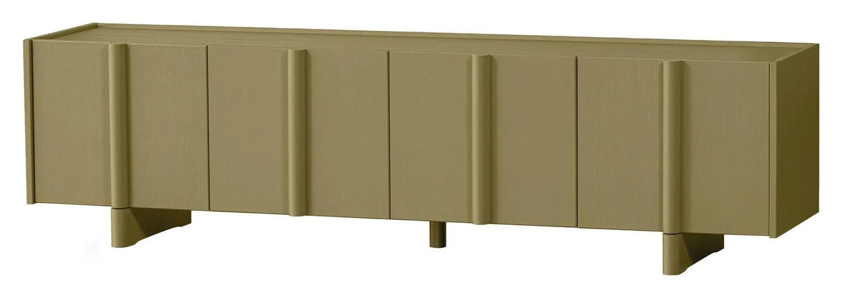 Basu TV-Bord, Grønt fyrretræ, 53x200x46