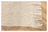Betina uldmix tæppe, 160x230, Hvid - UNOLIVING.COM