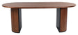 Bianca Spisebord 200x90 - Valnød/Sort - UNOLIVING.COM