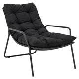 Bloomingville Boel Liggestol m. fodskammel, Sort, Metal - UNOLIVING.COM