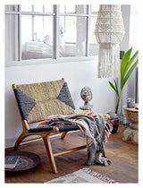 Bloomingville Grant Loungestol, Sort, Teak - UNOLIVING.COM