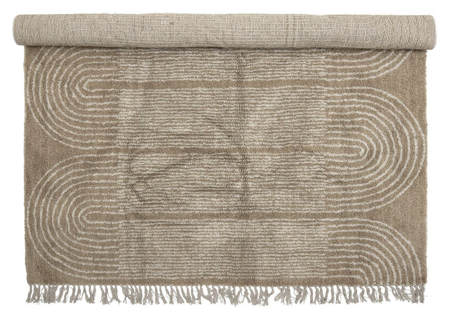 Bloomingville Zeynep Tæppe Brun, Bomuld - UNOLIVING.COM
