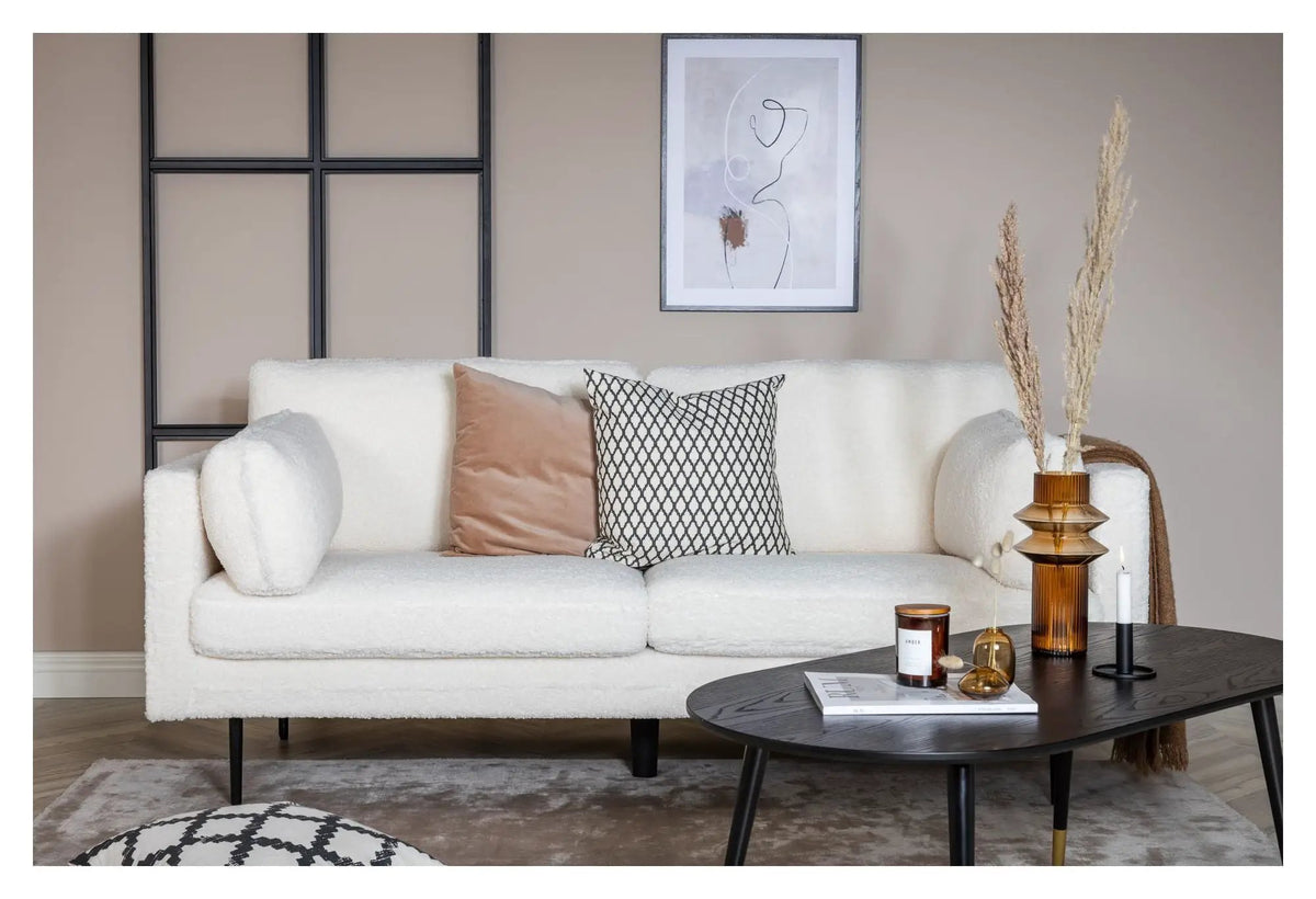 Boom 3-pers. Sofa, Offwhite Bouclé