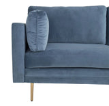 Boom 3-pers. sofa, Blå Velour