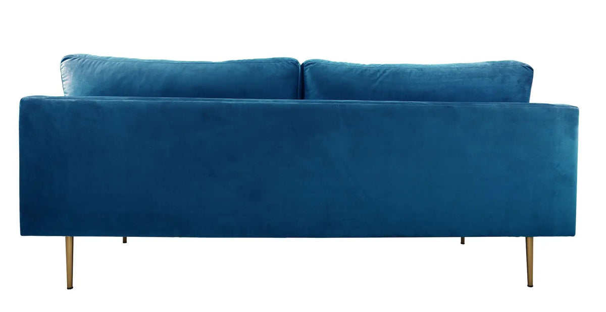 Boom 3-pers. sofa, Blå Velour