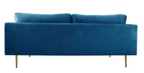 Boom 3-pers. sofa, Blå Velour