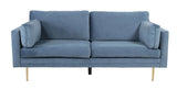 Boom 3-pers. sofa, Blå Velour