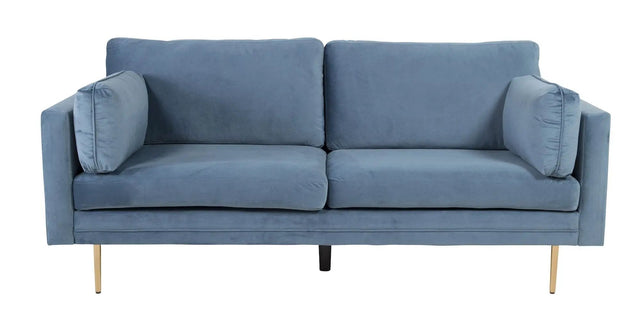 Boom 3-pers. sofa, Blå Velour