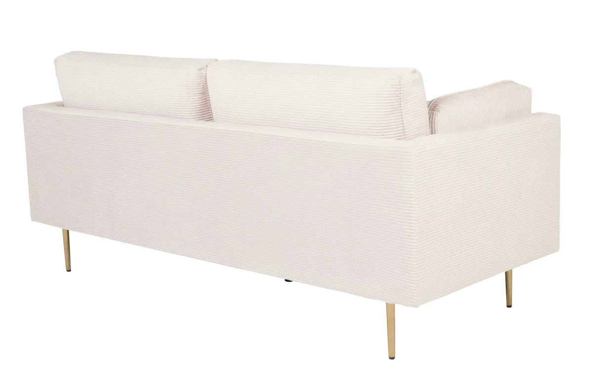 Boom 3-pers. sofa Creme Fløjl