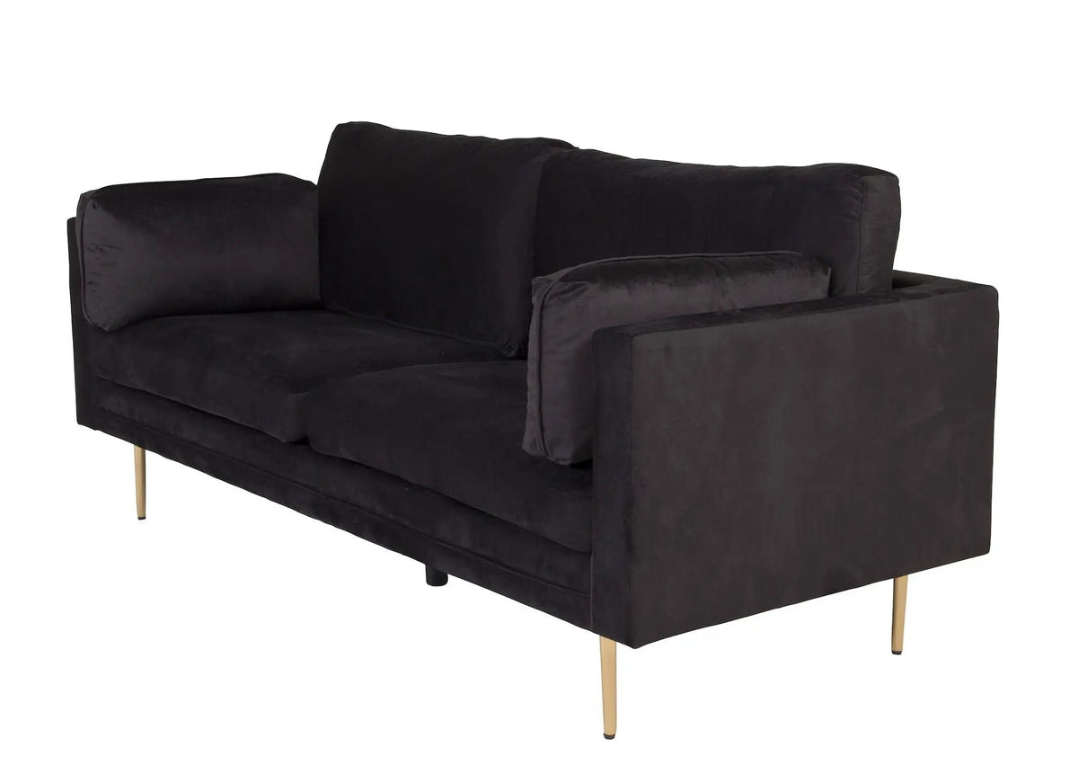 Boom 3-pers. sofa, Sort Velour