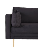 Boom 3-pers. sofa, Sort Velour