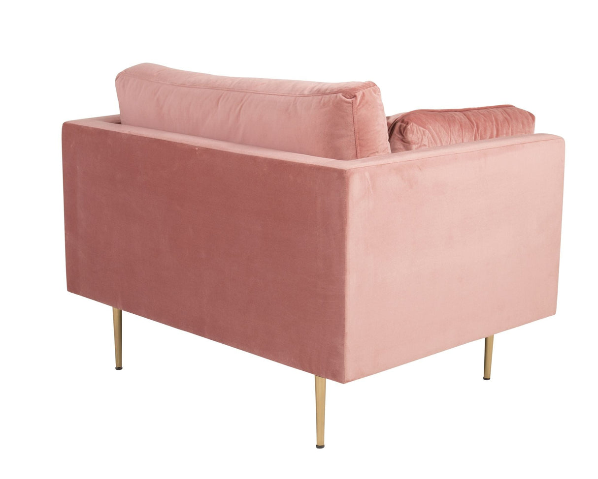 Boom Lænestol, Dusty pink Velour