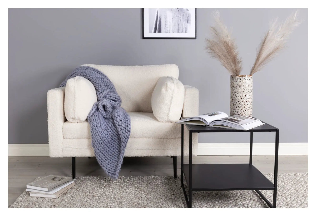 Boom Lænestol, Offwhite Bouclé