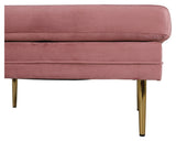 Boom Ottoman, Pink Velour