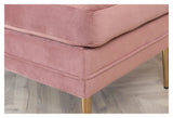 Boom Ottoman, Pink Velour