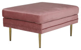 Boom Ottoman, Pink Velour
