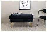 Boom Ottoman, Sort Velour