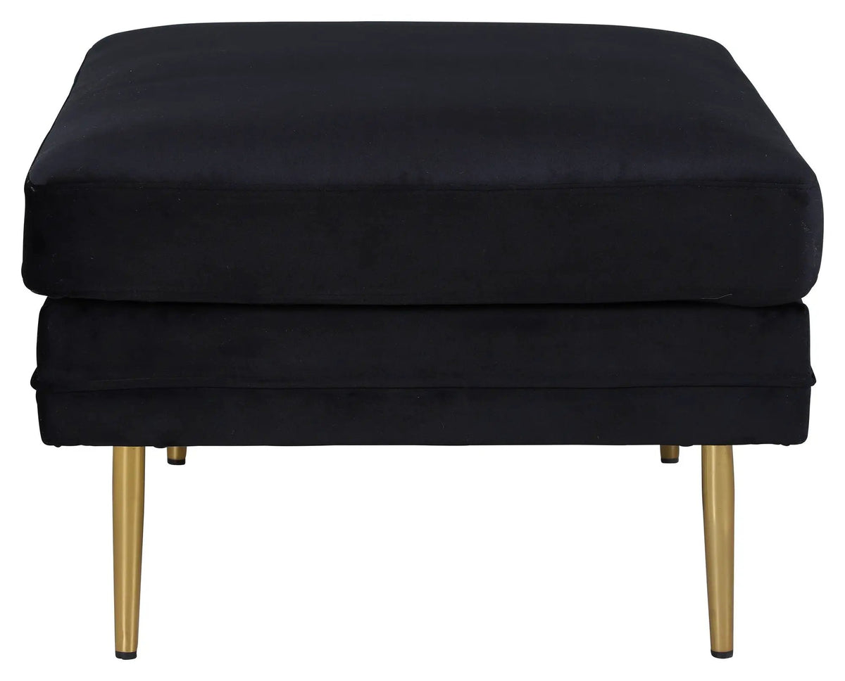 Boom Ottoman, Sort Velour