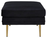 Boom Ottoman, Sort Velour
