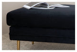 Boom Ottoman, Sort Velour
