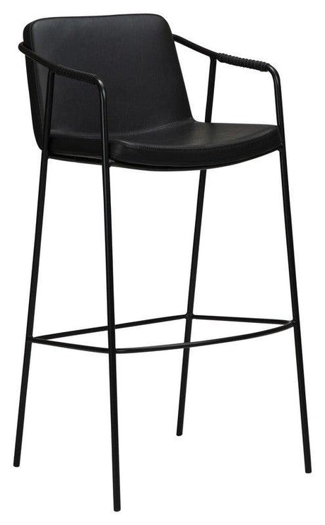 Boto Barstol, Vintage Sort Kunstlæder - UNOLIVING.COM
