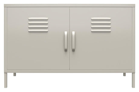 Bradford Opbevaringsskab m. to låger, Taupe metal - UNOLIVING.COM