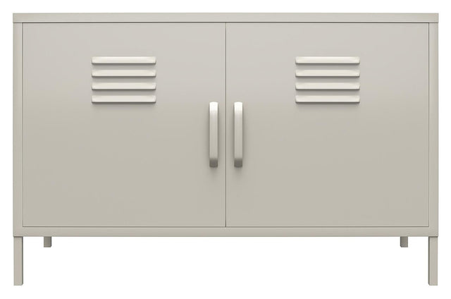 Bradford Opbevaringsskab m. to låger, Taupe metal - UNOLIVING.COM