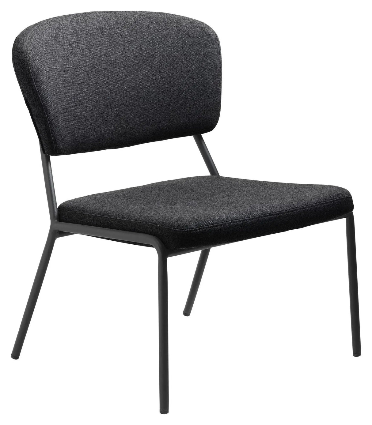 Brantford Loungestol - Grå Stof/Sort