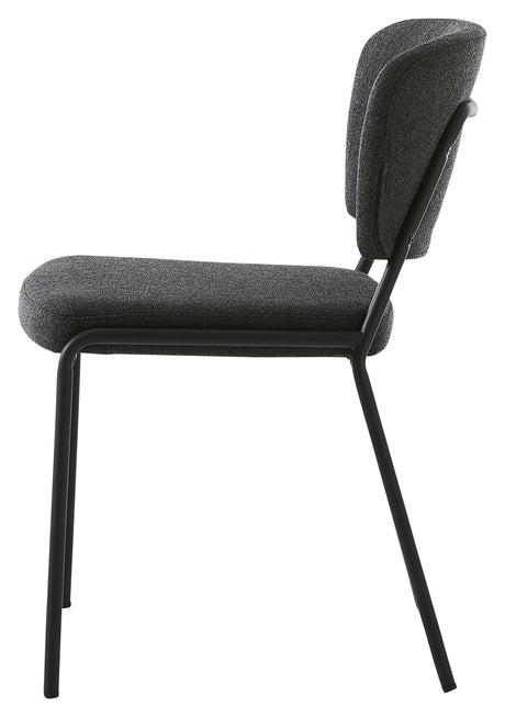 Brantford Spisebordsstol - Grå Stof/Sort