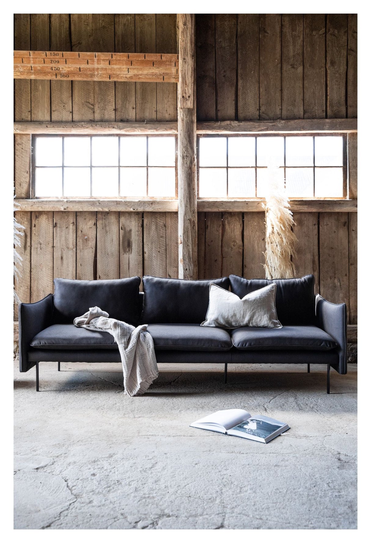Brunskär 3 - pers sofa - Sort - UNOLIVING.COM