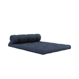 Buckle - Up Futon Sofa, Navy Petroleum Blue - UNOLIVING.COM