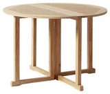 Butterfly Havebord, Teak, Ø110