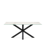 Argo Bord 180X100 Cm, Porcelæn/Sort