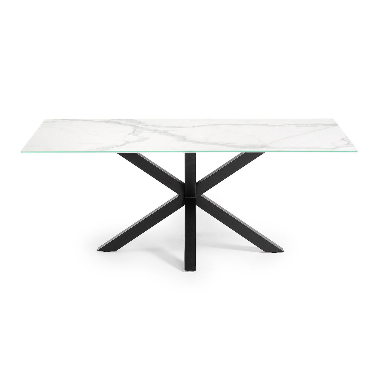 Argo Bord 180X100 Cm, Porcelæn/Sort