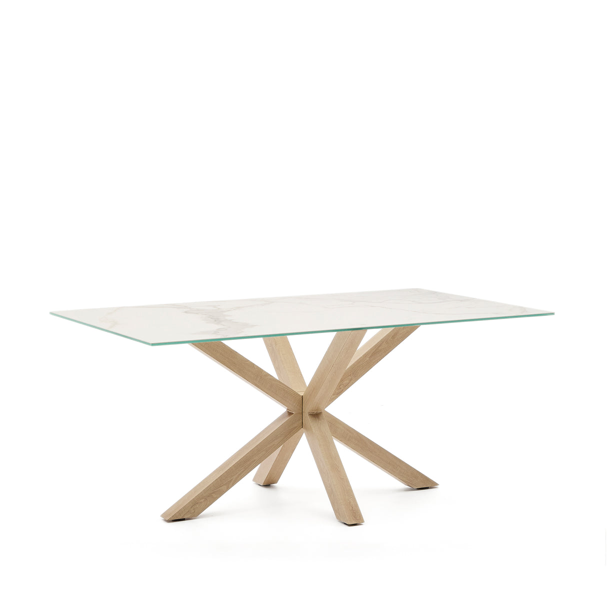 Argo Bord 160X90 Cm, Porcelæn/Ben med Træfinish
