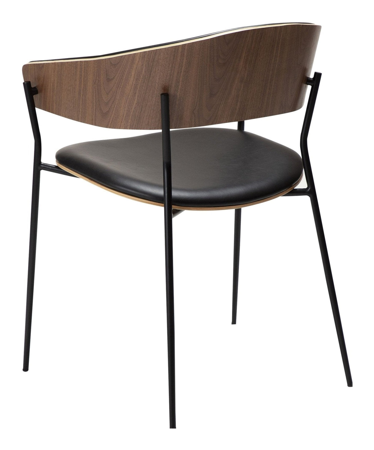 CRIB Spisebordsstol, mørk eg/sort - UNOLIVING.COM