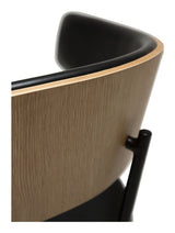 CRIB Spisebordsstol, sort/eg - UNOLIVING.COM