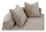 Cairo Daybed m. 2 Puder, Chenille, Rund, Natur - UNOLIVING.COM